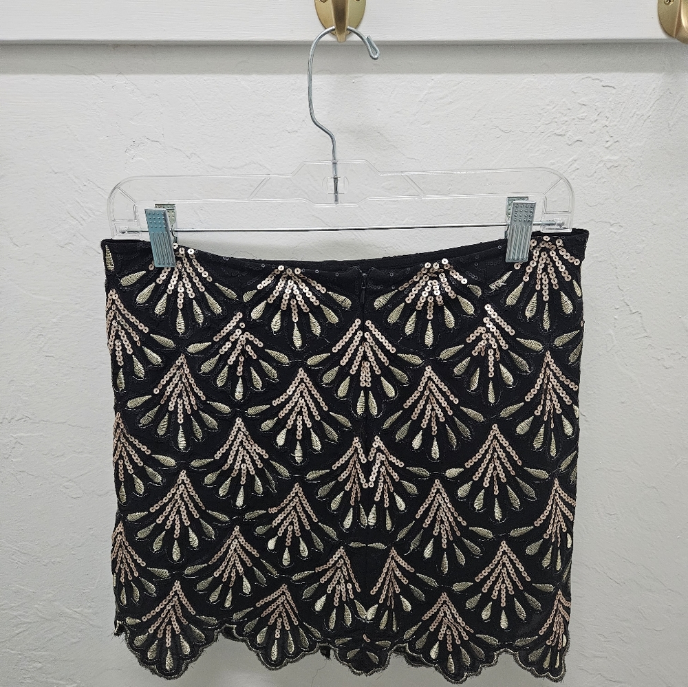 Sequins mini skirt